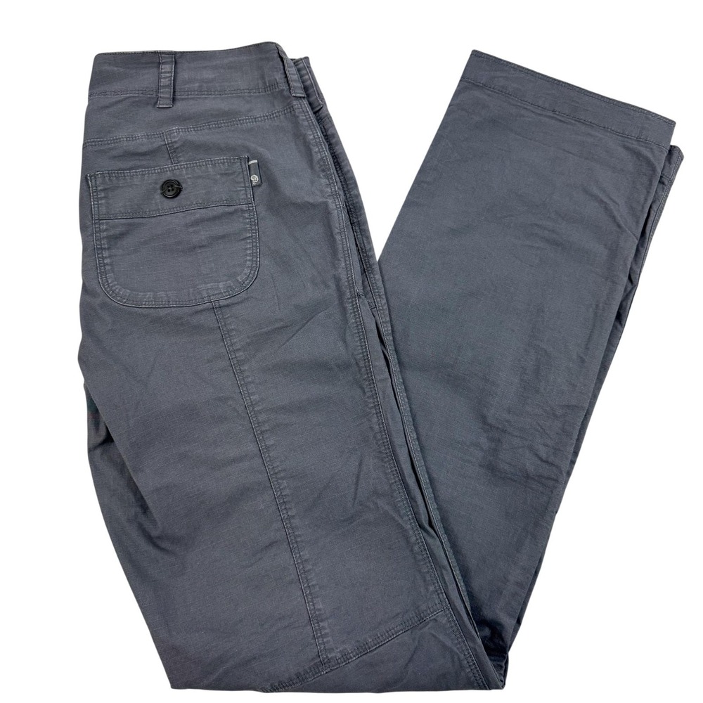 Mountain Hardwear Pants Womens 2 Gray Chino‎ Stretch Lightweight Outdoor 30x34